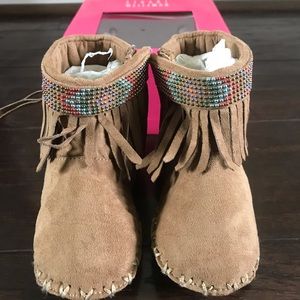 My First Weitzmans Baby Girl 4 Brown Boots Glam